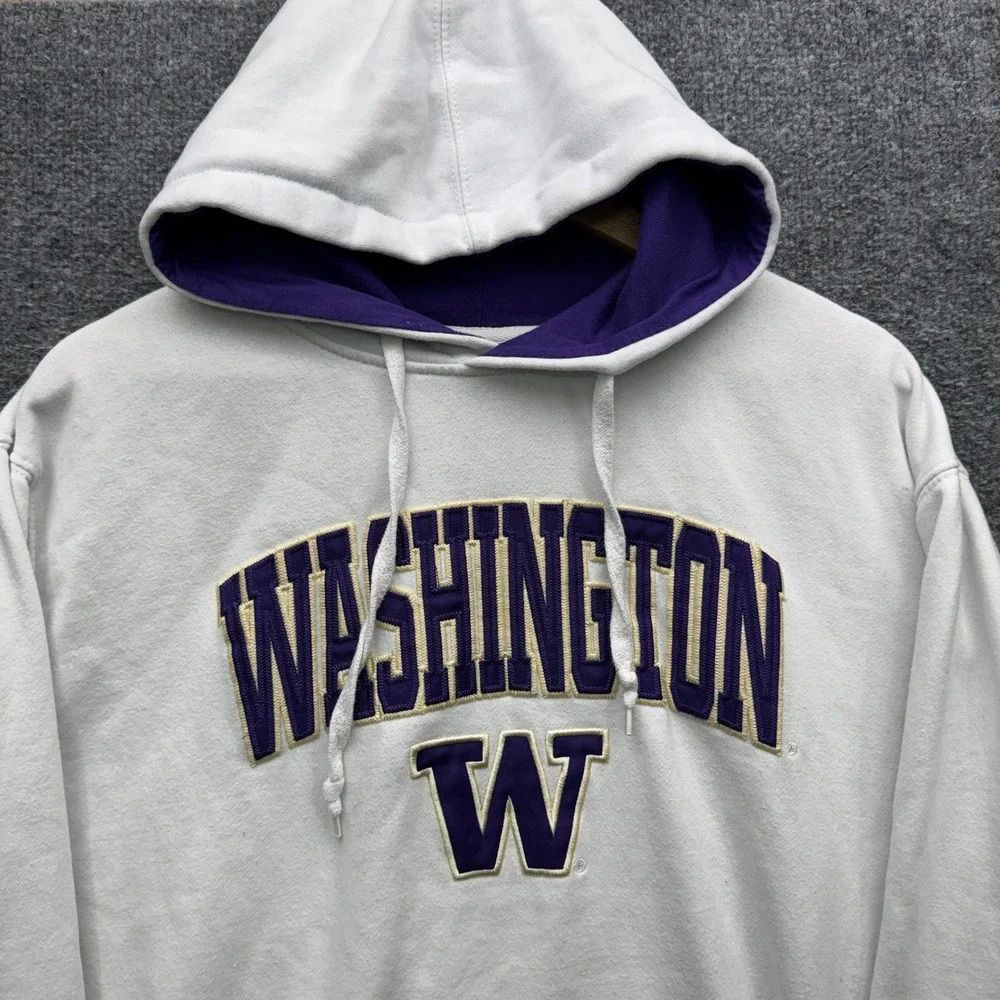 Stadium Athletics Washington Huskies‎ Hoodie Men's M White Long Sleeve Pullover